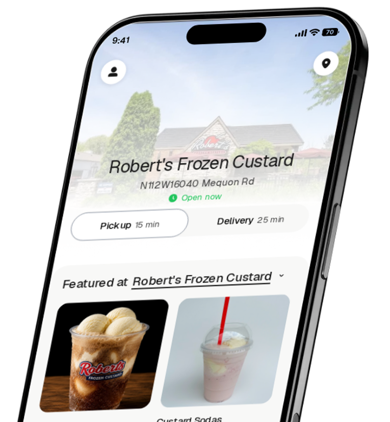 Robert's Frozen Custard app preview