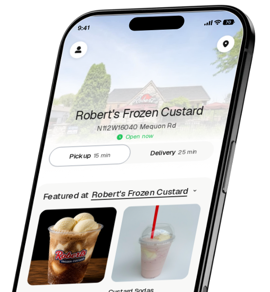 Robert's Frozen Custard app preview