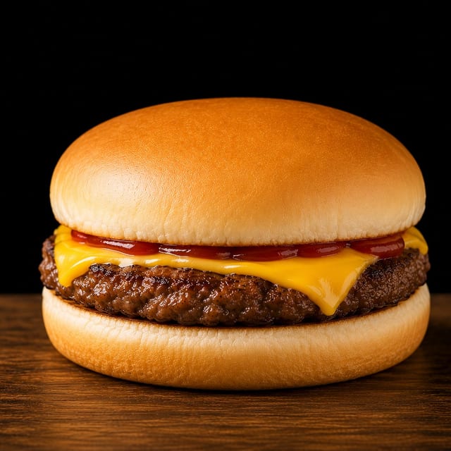 Kid's Junior Cheeseburger.