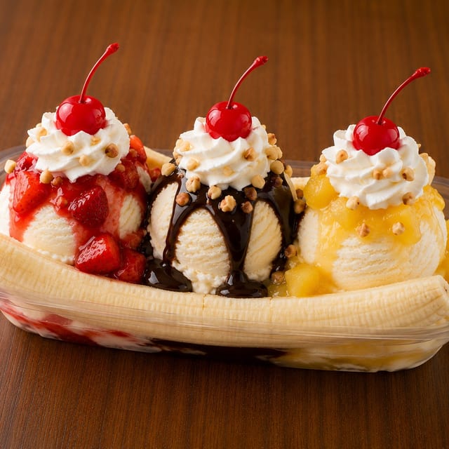 Banana Split Sundae.