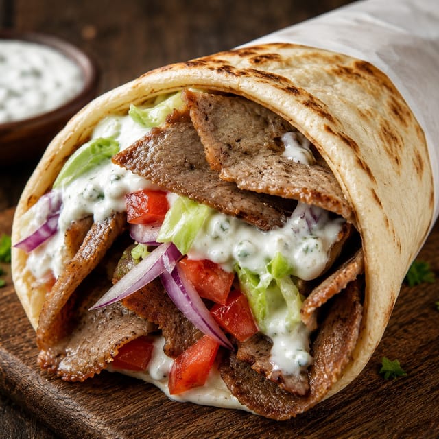 Robert's Gyro Wrap.