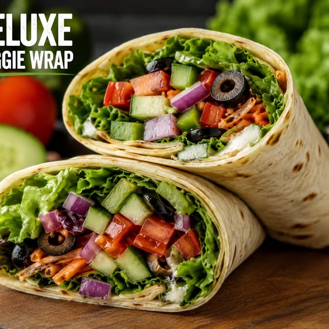 Deluxe Veggie Wrap.