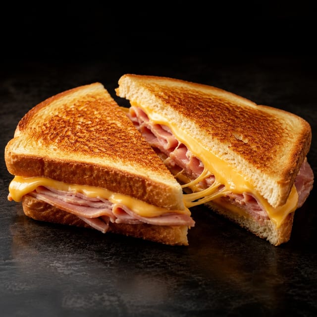 Grilled Ham & Cheese Sandwich.